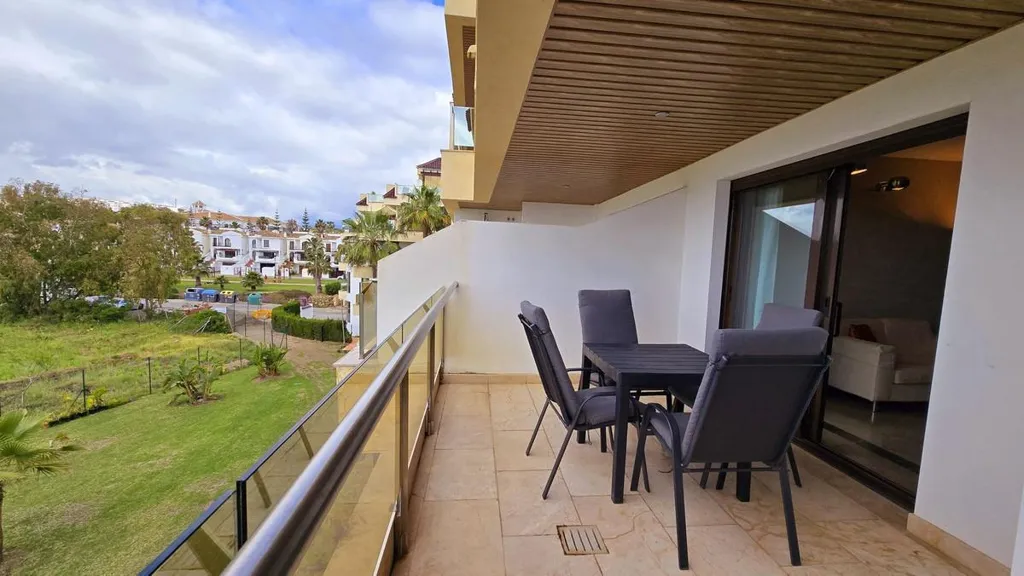 Balcony - Beachfront Apartment with Sea Views in Manilva