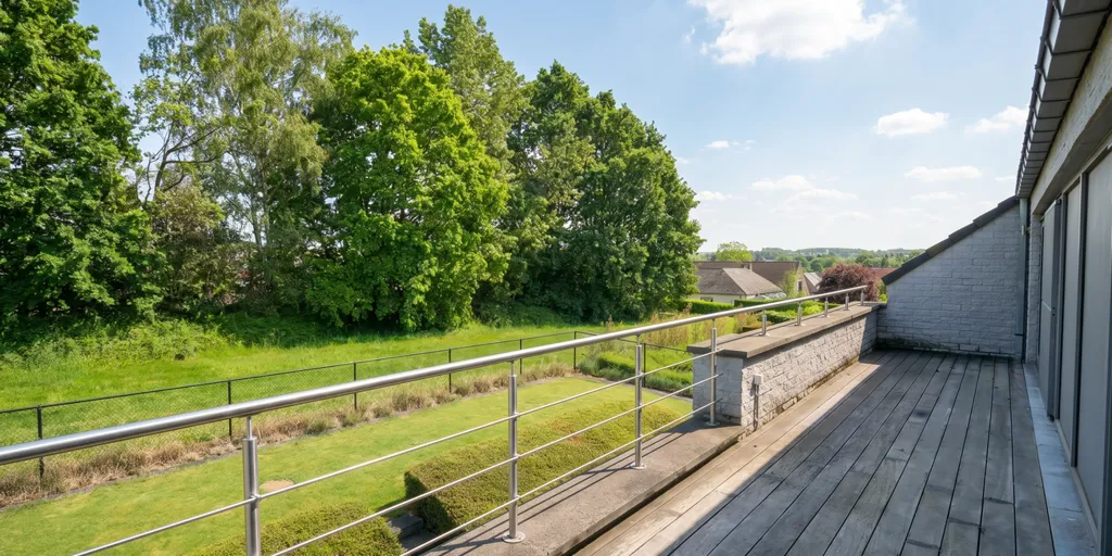Balcon - Villa moderne avec terrasse à Sterrebeek