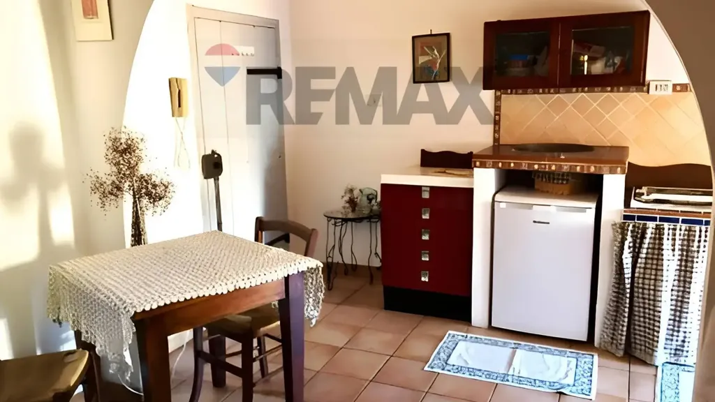 Cuisine - Mansarded Studio with Historic View in Caprarola