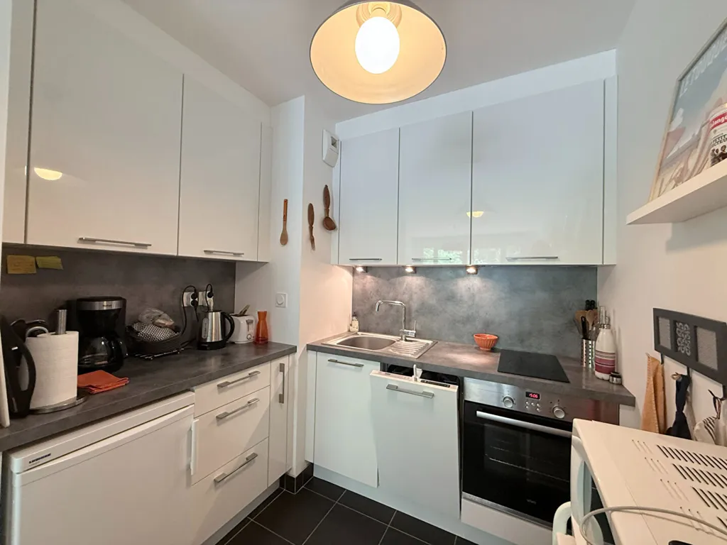 Köök - Modern Flat with Terrace in La Baule Escoublac