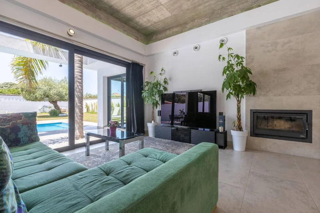 Living Room - Detached House with Pool in Guadacorte, Andalusia