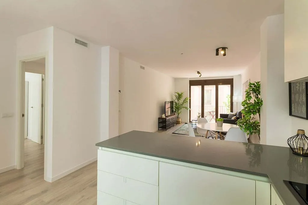 Cucina - Furnished Flat with Balcony in El Raval