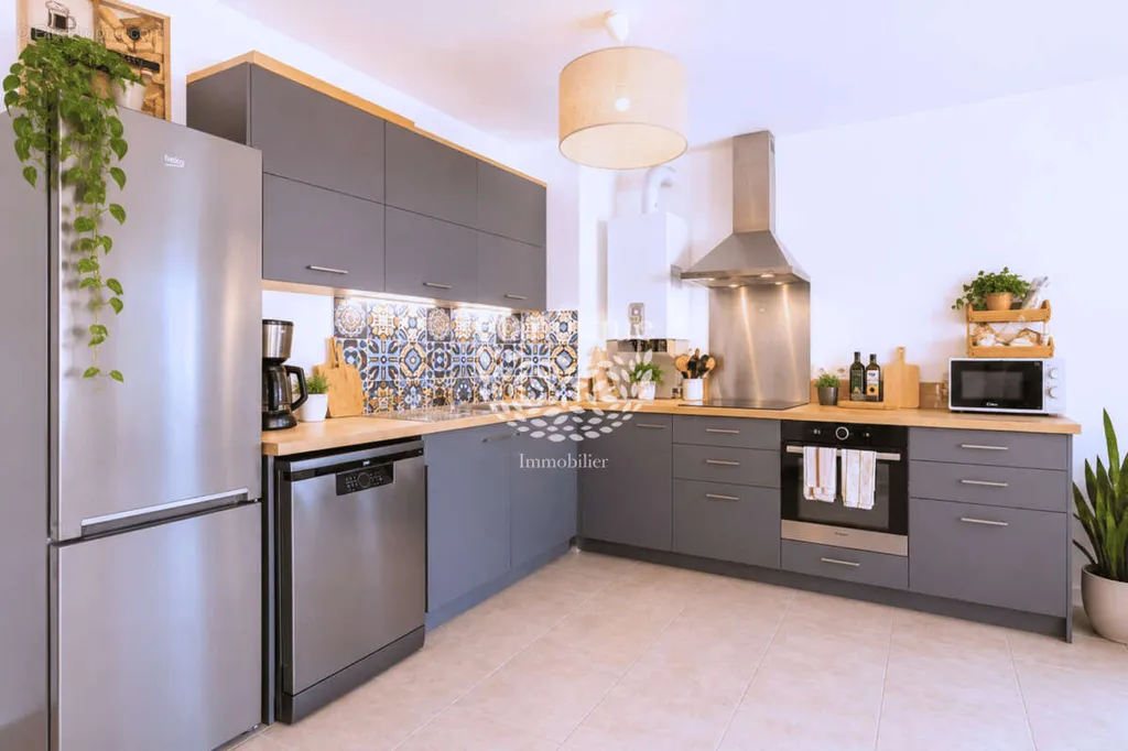 Köök - Bright Apartment with Garage in Aix-les-Bains