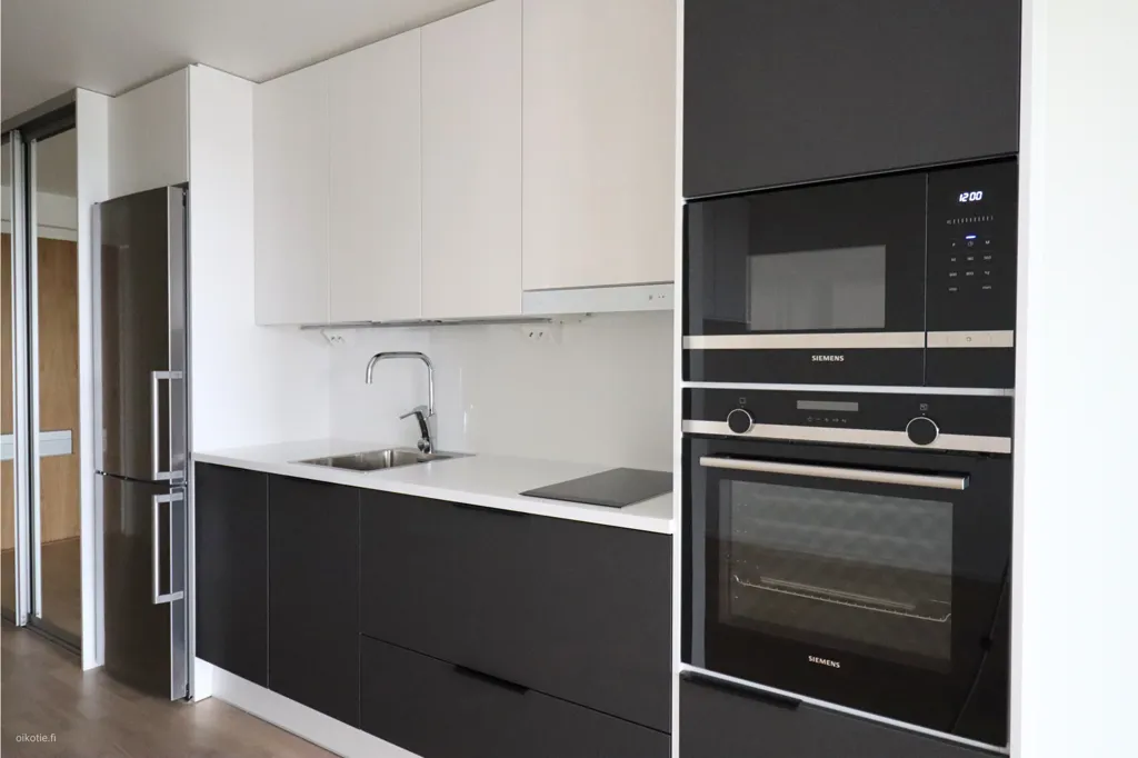 Kitchen - Modern Studio with Garden in Leppävaara