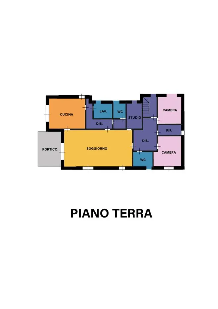 Plan - Luxury Villa with Private Garden in Cesena