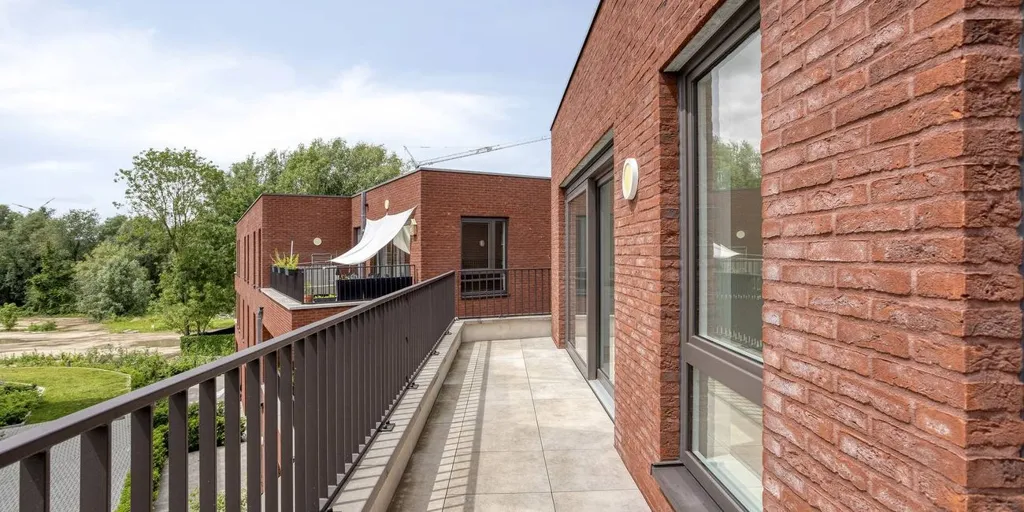 Balcon - Appartement avec vue parc à Boom