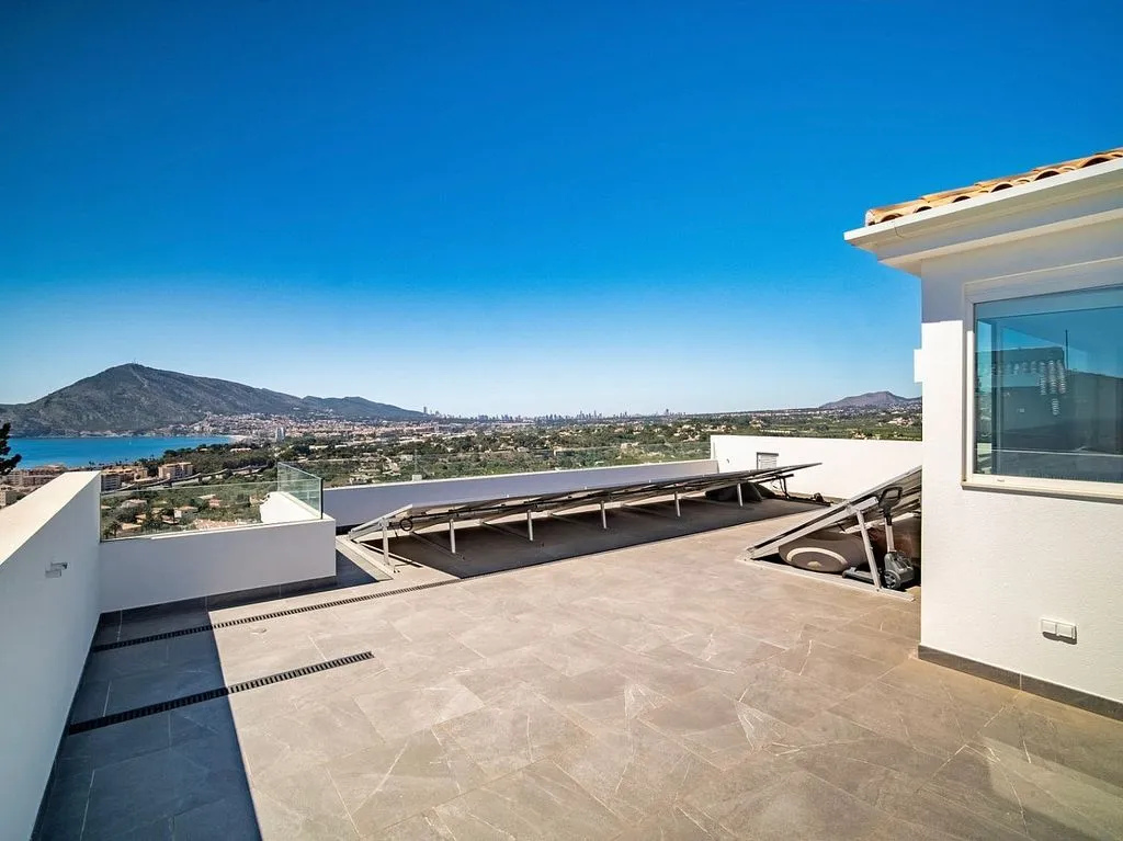 Terrasse - Contemporary Chalet with Pool in Altea Pueblo