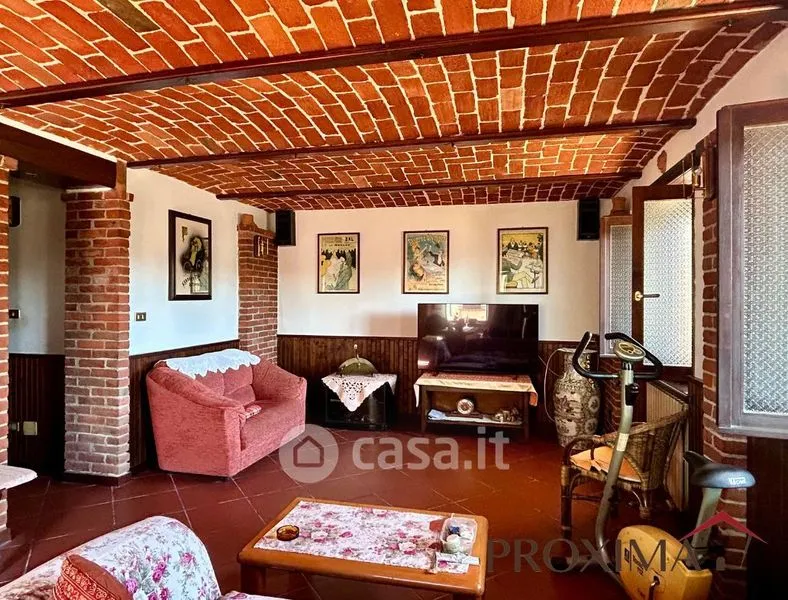 Soggiorno - Rustic Semidetached House with Alpine View in Villanova d'Asti