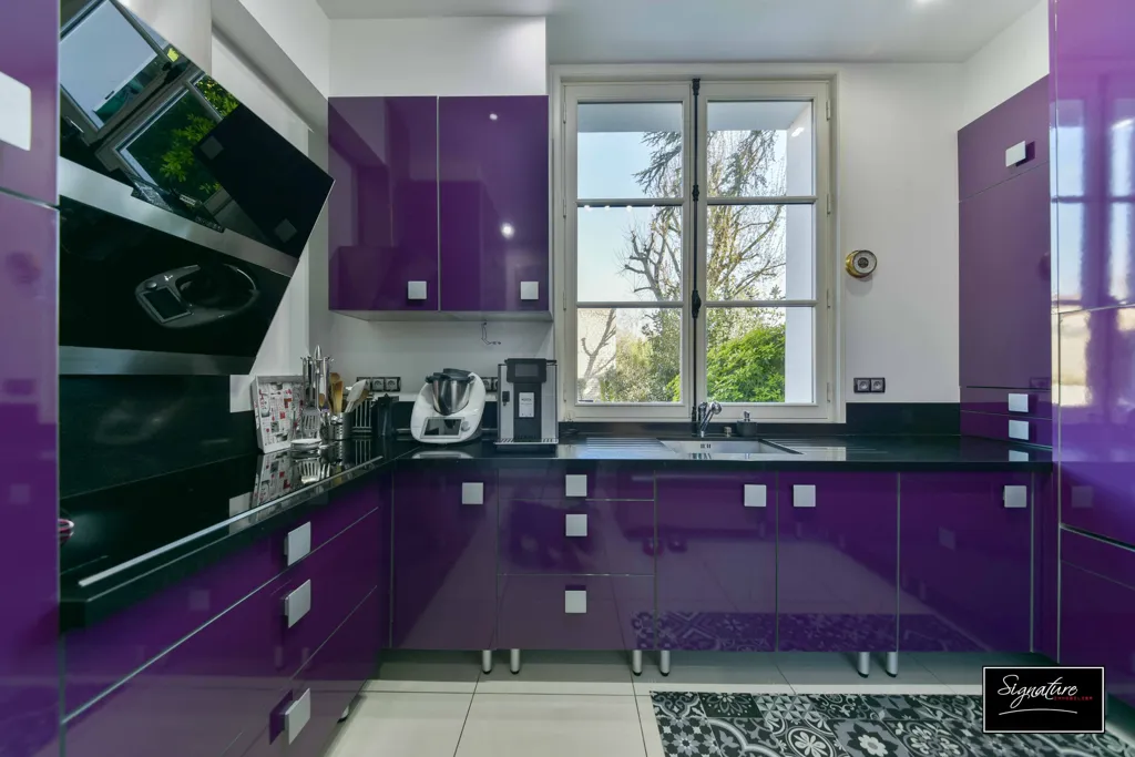 Köök - Apartment with Garden in Chantilly Centre