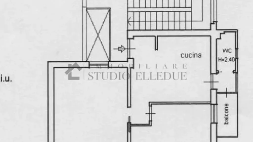 Plan - Two-Bedroom Apartment with Balcony in Bari