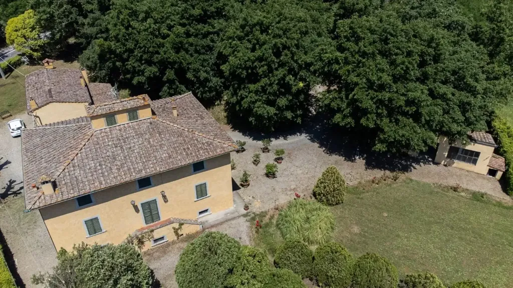 Vue aérienne - Historic Villa with Limonaia in Fucecchio