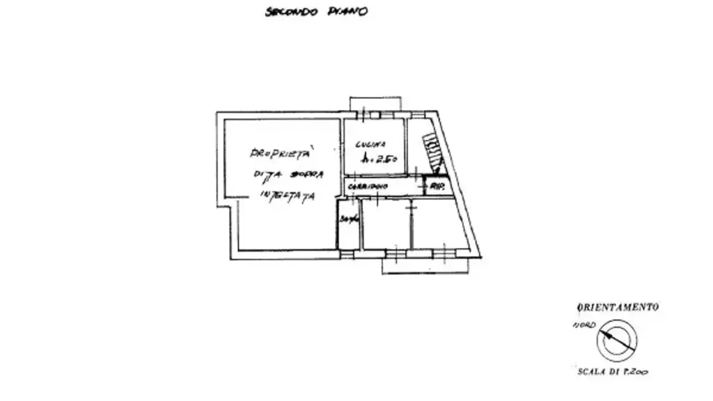Plan - Trilocale with Mountain Views in Oltre il Colle