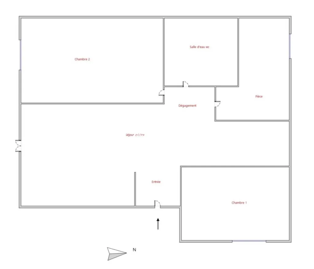 Plan - Appartement T3 bis avec Jardin à Saint-Loubès