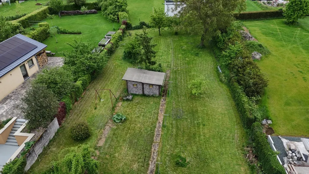 Vue aérienne - Maison avec Jardin et Cheminée à Halanzy