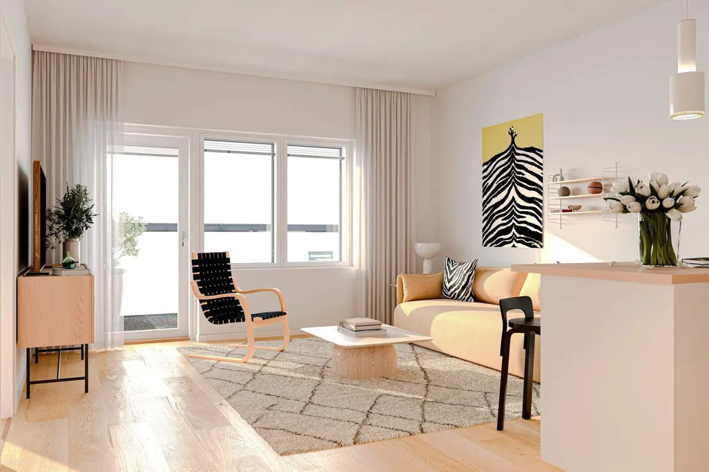 Elutuba - Modern Apartment with Balcony in Raisio