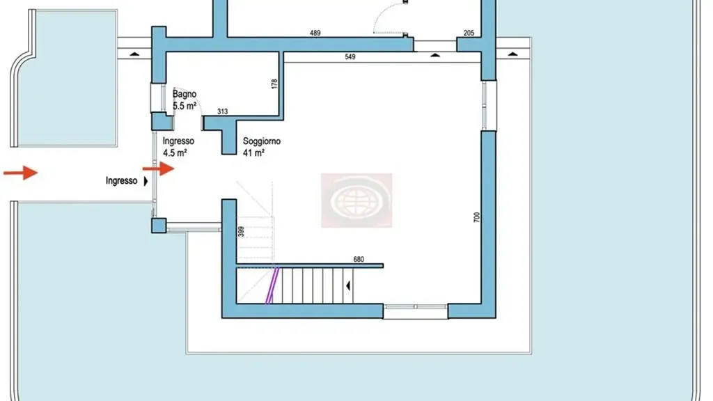 Floor Plan - Eco-Friendly Villa with Private Garden in Cesena