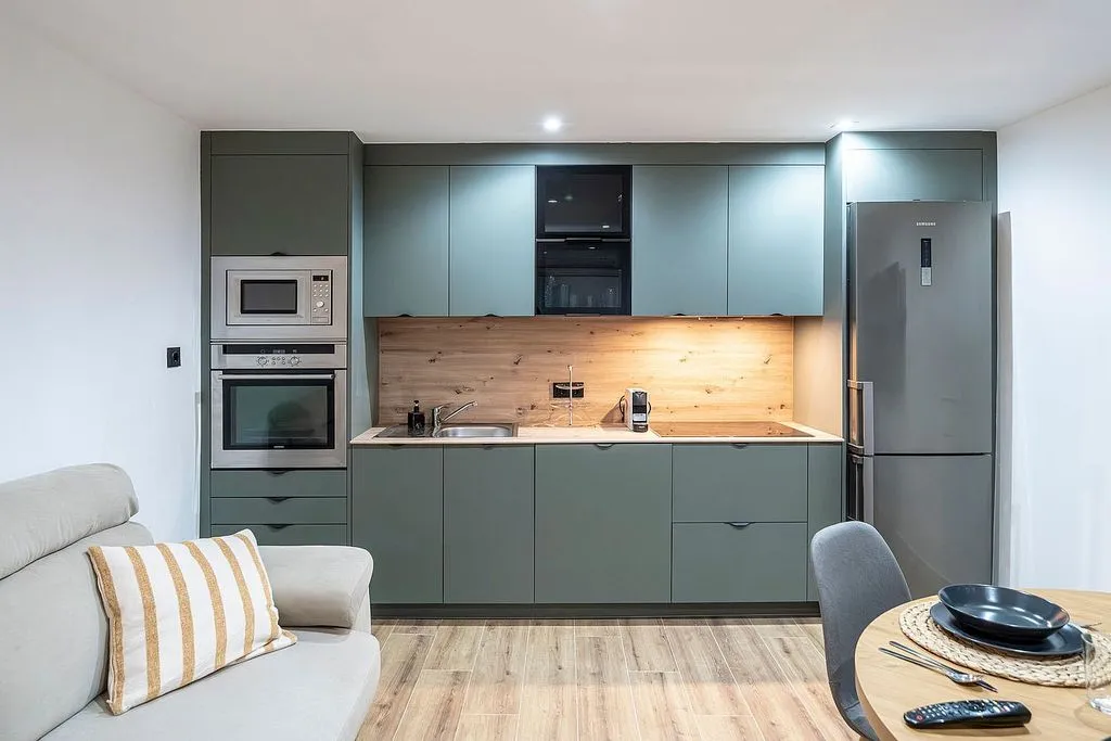 Köök - Modern Flat with Air Conditioning in Madrid Centre