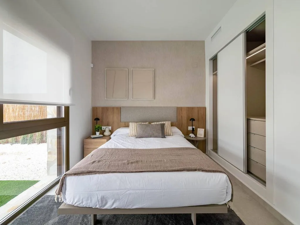 Bedrooms - New-Build Villa with Pool in Algorfa