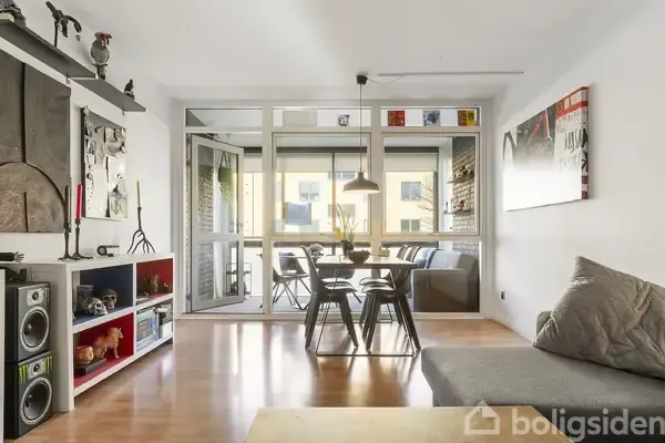Séjour - Apartment with Garden Access in Roskilde