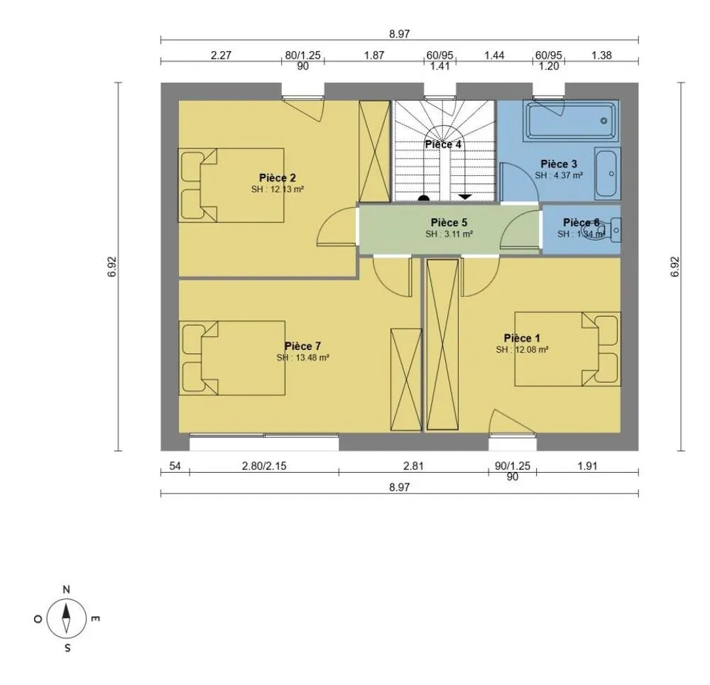 Plaan - New 5-Piece House with Garden in Chamaret