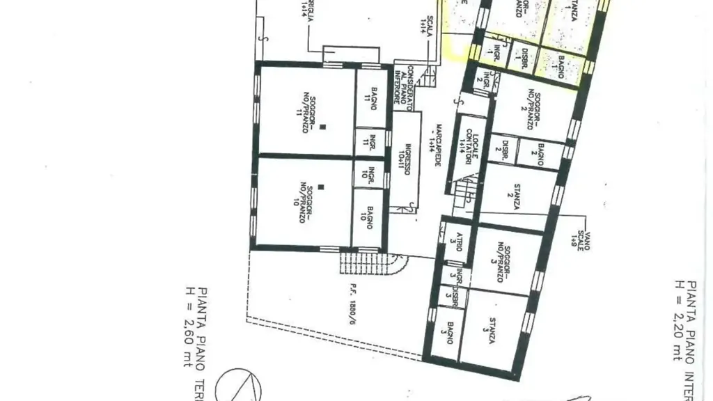 Plan - Bright Bilocale with Patio in Trento
