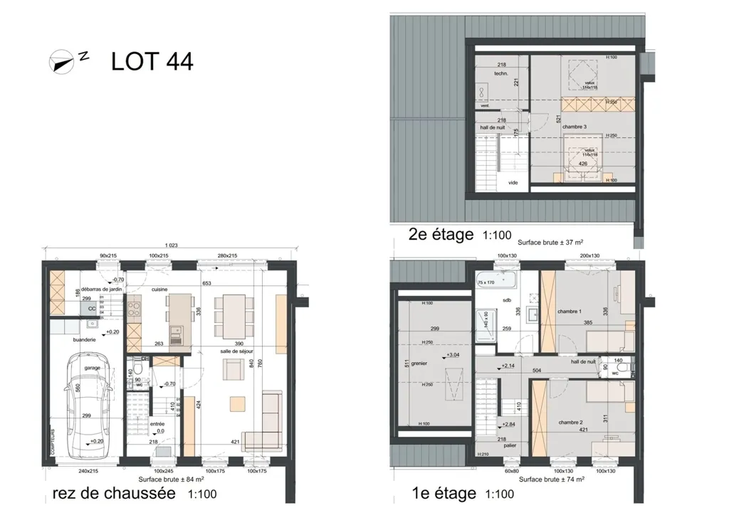 Plaan - New Low-Energy House in Orp-Le-Grand