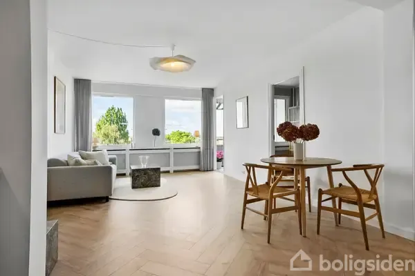Séjour - Apartment with Balcony in Kongens Lyngby