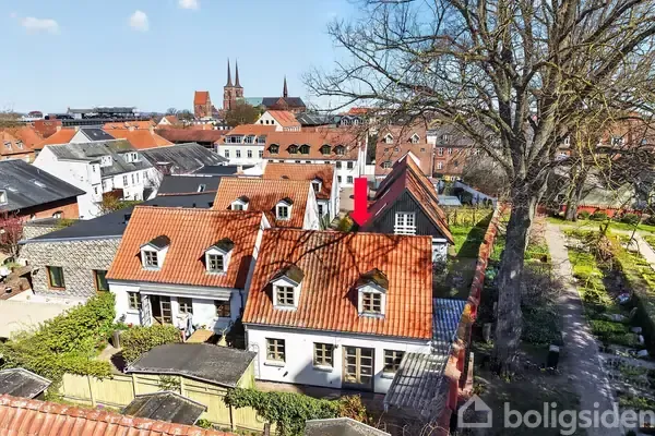 Vista aerea - Indflytningsklar Villa with Garden in Roskilde