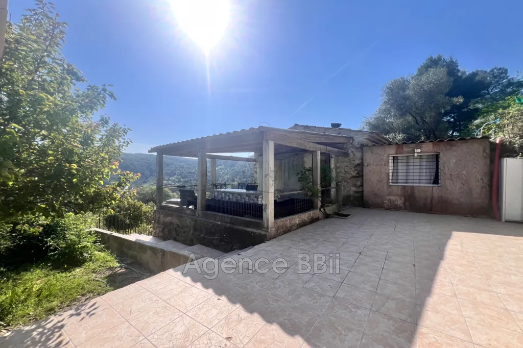 Terrasse - Maison en Pierre avec Jardin au Calme à Cantaron