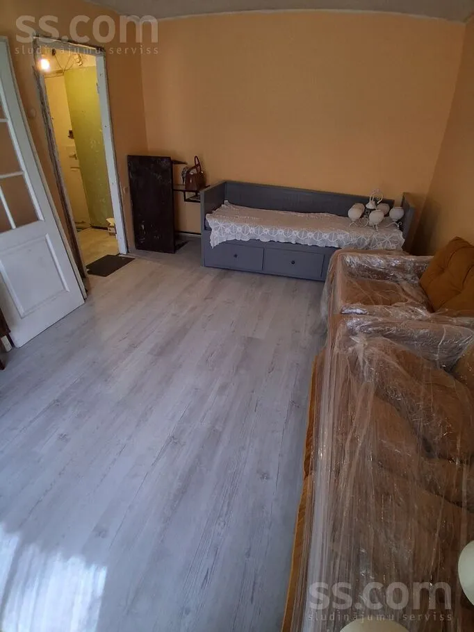 Living Room - Partially Renovated Flat with Lake View in Daugavpils
