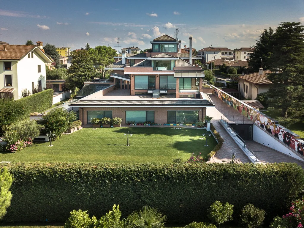 Aerial - Luxury Villa with Indoor Pool in Pantigliate