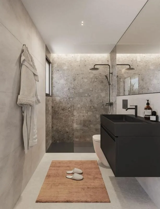 Salles de bain - Modern Apartment with Rooftop Pool in Estepona