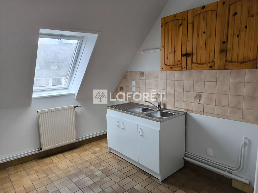 Köök - Renovated Studio with Parking in Hesdin