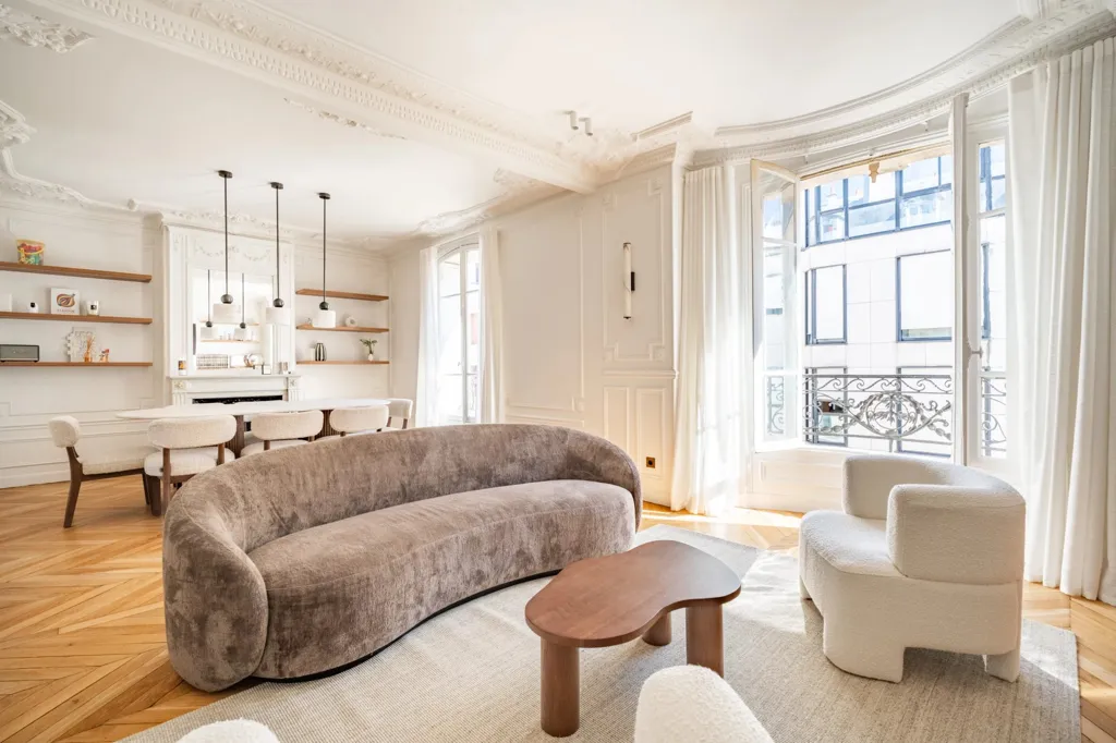 Soggiorno - Haussmannian Flat with Two Bedrooms in Neuilly