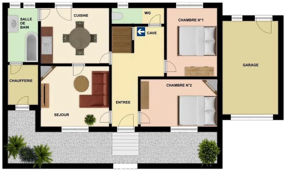 Plaan - Poitevine-Style Townhouse with Garden in Châtellerault