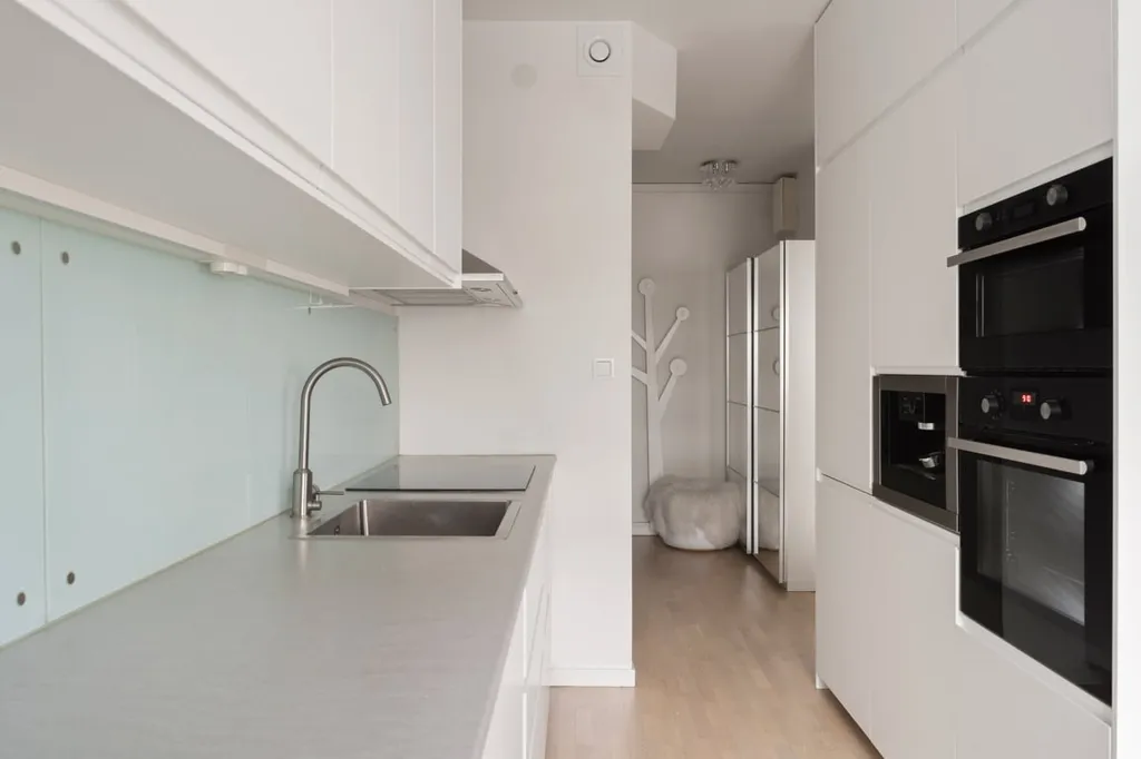Köök - Apartment with Shared Rooftop Terrace in Vasastan