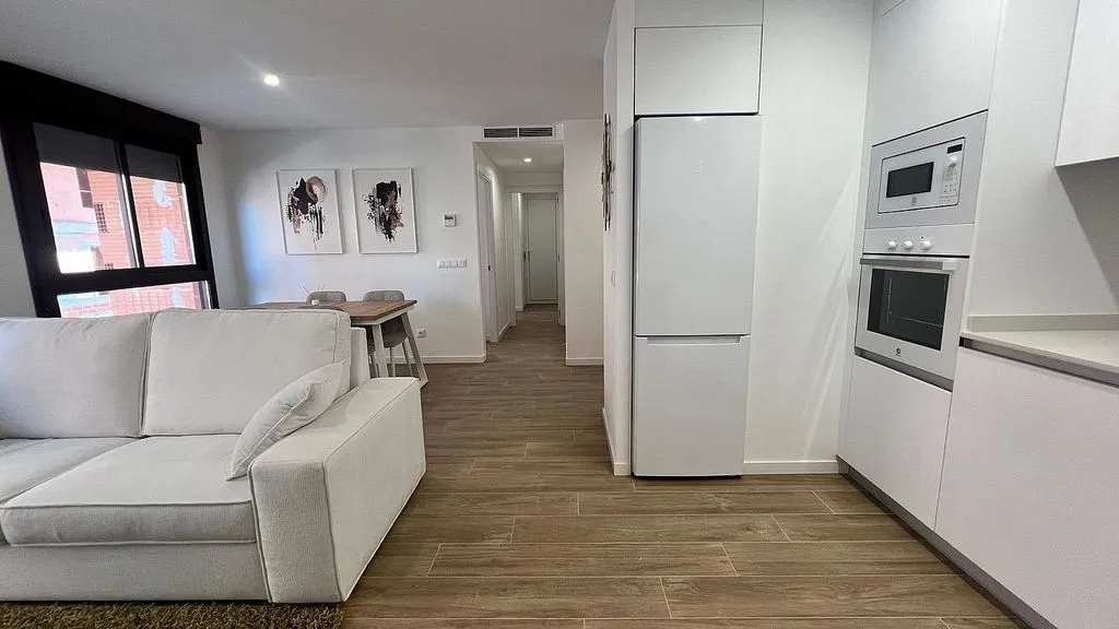 Köök - Apartment with Terrace in Nova Lledó, Castellón