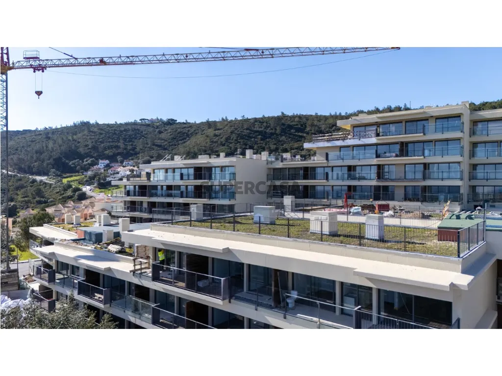 Vue aérienne - Duplex Flat with Sea View in Sesimbra