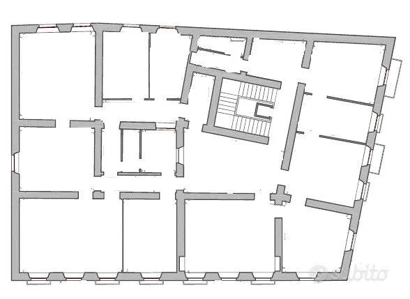 Plaan - Historic Building Apartment with Central View in Cagliari