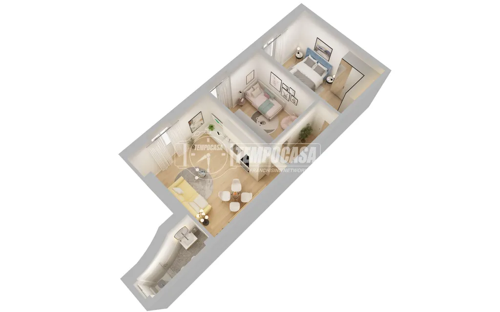 Planimetria - Three-Bedroom Apartment in Historic Building, Milan