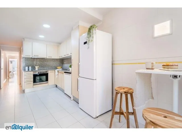 Köök - Apartment with Balcony in Eixample, Girona