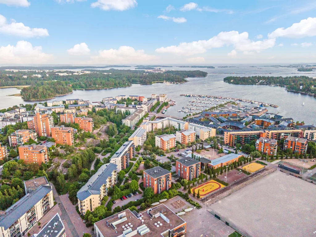 Vista aerea - Spacious Apartment with Sea View in Herttoniemi, Helsinki