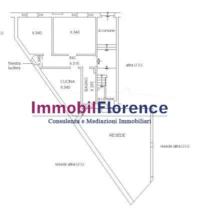 Plan - Ground Floor Apartment with Garden in Florence