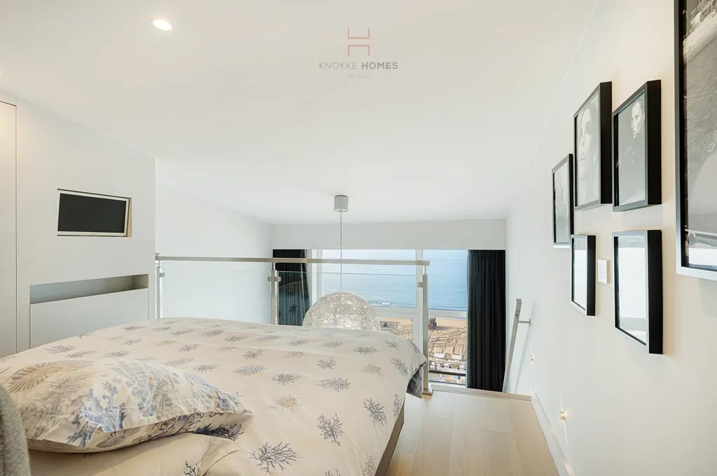Chambres - Duplex Mansardé avec Mezzanine et Vue Mer à Zeedijk-Het-Zoute