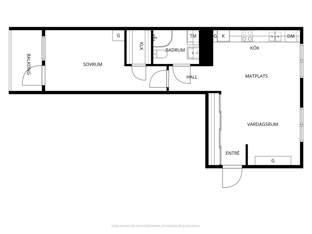 Plaan - Modern Flat with Balcony in Silverdal