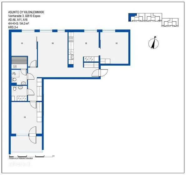 Appartement 4 pièces à FI