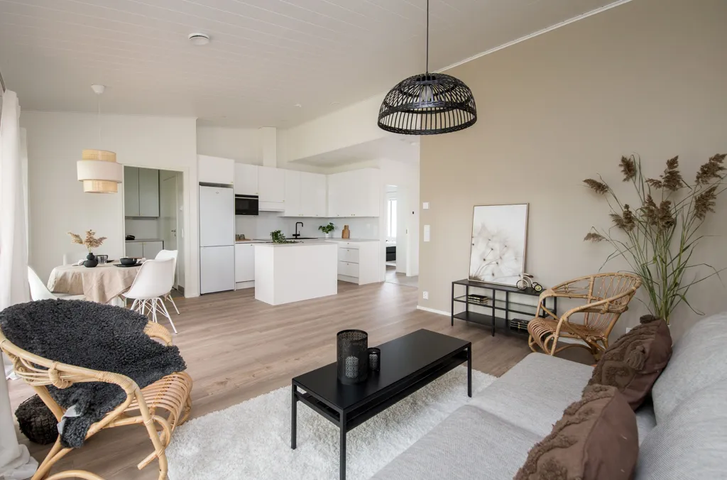 Soggiorno - Modern Apartment with Garden in Sundom, Vaasa