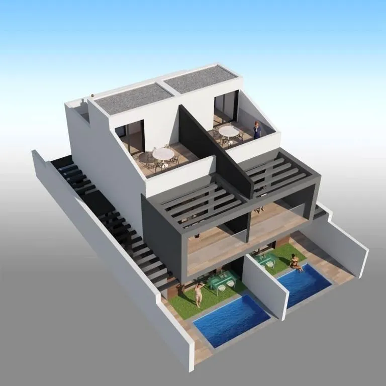 Contemporary Villa with Pool in Santiago de la Ribera