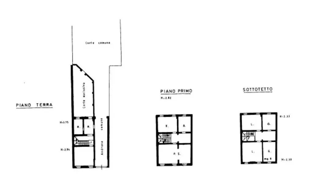 Plan - Terraced House with Private Garden in Ferrara