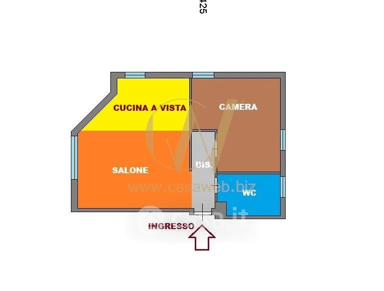 Plan - Fully Furnished Flat in Caserta